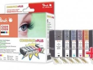 Peach Kompatibilní cartridge Canon PGI-525/CLI-526 MultiPack Plus, 3xBlack,Cyan,Magenta,Yellow, 2x19ml, 4x10ml