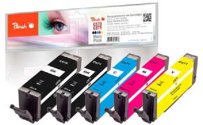 Peach Kompatibilní cartridge Canon PGI-570/CLI-571 MultiPack, bk, pbk, c, m, y Peach Kompatibilní cartridge Canon PGI-570/CLI-571 MultiPack, bk, pbk, c, m, y