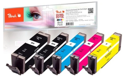 Peach Kompatibilní cartridge Canon PGI-570XL/CLI-571XL MultiPack, bk, pbk, c, m, y