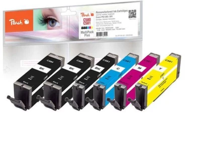 Peach Kompatibilní cartridge Canon PGI-580, CLI-581, MultiPack Plus Peach Kompatibilní cartridge Canon PGI-580, CLI-581, MultiPack Plus