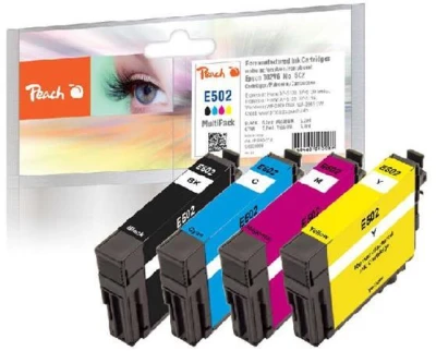 Peach Kompatibilní cartridge Epson 502 MultiPack, 1x6.2ml 3x5.2ml