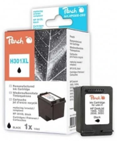 Peach Kompatibilní cartridge HP CH563E No.301XL, Black, 14 ml Peach Kompatibilní cartridge HP CH563E No.301XL, Black, 14 ml