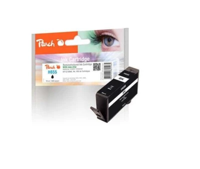 Peach Kompatibilní cartridge HP CZ109AE, No 655, černá, 19 ml Peach Kompatibilní cartridge HP CZ109AE, No 655, černá, 19 ml