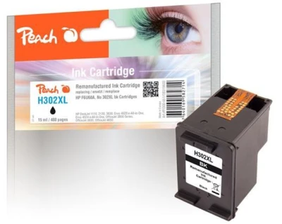 Peach Kompatibilní cartridge HP F6U68A, No 302, black, XL Peach Kompatibilní cartridge HP F6U68A, No 302, black, XL