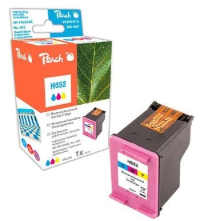Peach Kompatibilní cartridge HP F6V24AE, No.652, color, 8ml