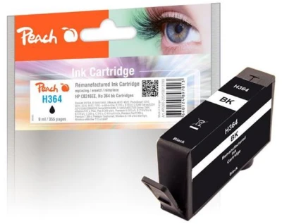 Peach Kompatibilní cartridge HP No.364, new chip, black, 9 ml Peach Kompatibilní cartridge HP No.364, new chip, black, 9 ml