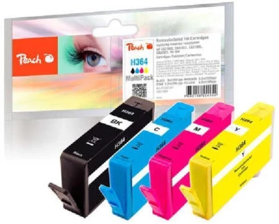 Peach Kompatibilní cartridge HP No.364, new chip, MultiPack, 1x9, 3x6.2 ml
