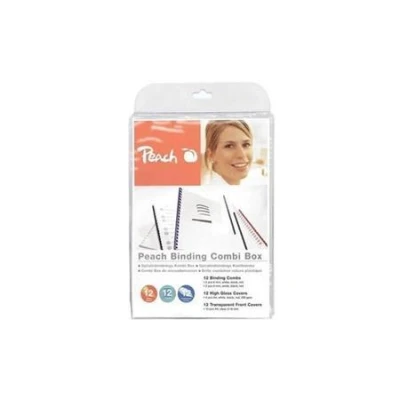 Peach Vazací Combi Box PB100-14, 12x vazací hřbet, 12x přední strana, 12x zadní strana, plast