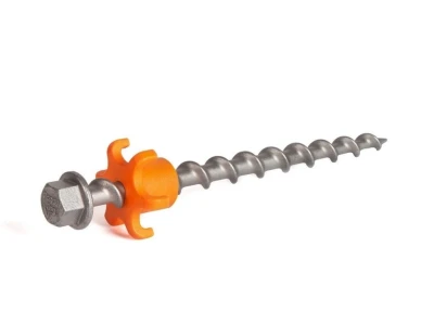Peggy Peg Peg&Stop stříbrno-oranžové nerezové 20 cm kolíky s kontramatkou