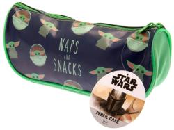Penál Star Wars: Mandalorian kulaté dětské školní pouzdro na zip Penál Star Wars: Mandalorian kulaté dětské školní pouzdro na zip
