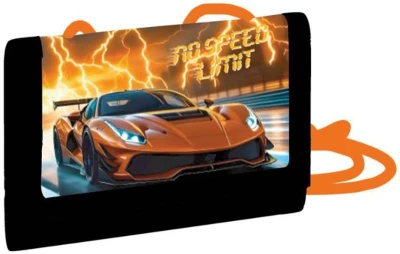 Peněženka dětská auto rozkládací textilní na suchý zip
