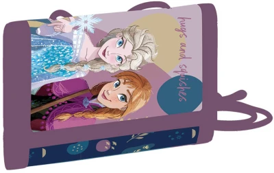 Peněženka dětská Ledové Království (Frozen) rozkládací textilní na suchý zip