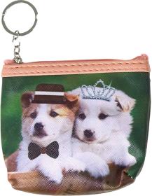 Peněženka dětská na zip pejsci štěňátka 6 druhů plast