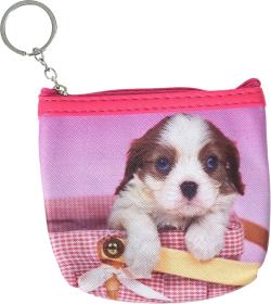 Peněženka dětská na zip pejsci štěňátka 6 druhů plast