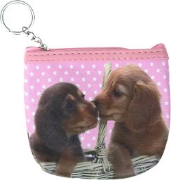 Peněženka dětská na zip pejsci štěňátka 6 druhů plast