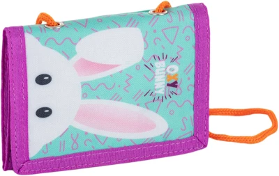 Peněženka dětská Oxy Bunny rozkládací textilní na suchý zip