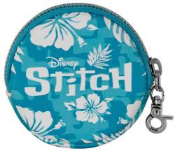 Peněženka dětská Stitch kapesní kulatá na zip s karabinkou