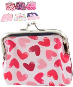 Peněženka holčičí barevná 9x9cm kovové zapínání koženka 6 druhů Peněženka holčičí barevná 9x9cm kovové zapínání koženka 6 druhů