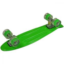 Pennyboard Enero 56 cm s LED kolečky Neon Green