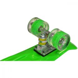 Pennyboard Enero 56 cm s LED kolečky Neon Green