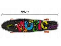 GGV Grafitti 2598 s LED kolečky Pennyboard