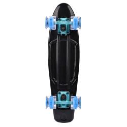 Meteor 56 cm s LED kolečky Black pennyboard