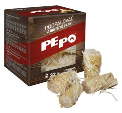 PEPO PE-PO podpalovač z dřevité vlny 32 ks PEPO PE-PO podpalovač z dřevité vlny 32 ks