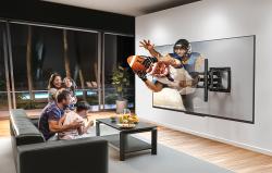 Perlesmith PSTVS13 černý televizní stojan na TV 37-75 palců
