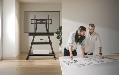 Perlegear PGFS08-US černý 43-80" podlahový držák TV