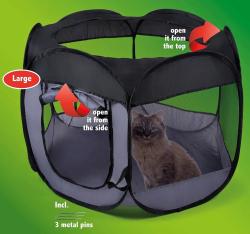 Pet Comfort Skládací ohrádka pro psa i kočku přenosná 100 x 75 cm