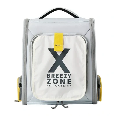 Petkit Breezy X ZONE šedý batoh na přepravu zvířat