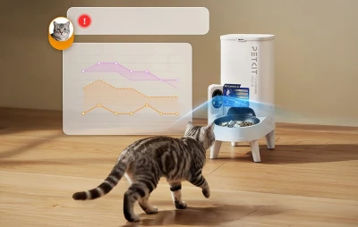 Petkit YumShare SOLO 2 bílé automatické krmítko pro kočky a malé psy