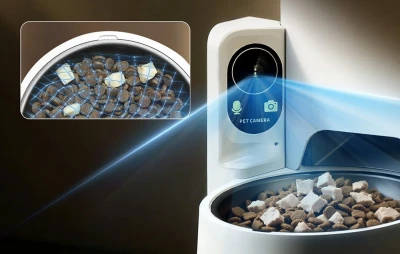 Petkit YumShare SOLO 2 bílé automatické krmítko pro kočky a malé psy