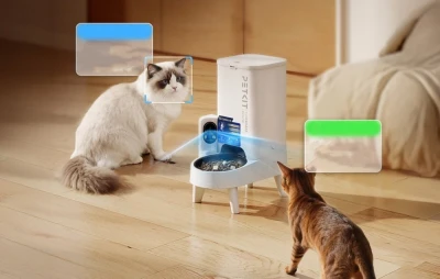 Petkit YumShare SOLO 2 bílé automatické krmítko pro kočky a malé psy