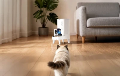 Petkit YumShare SOLO 2 bílé automatické krmítko pro kočky a malé psy