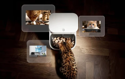 PetKit YumShare Dual Hopper 2 bílý automatický dávkovač krmiva s kamerou