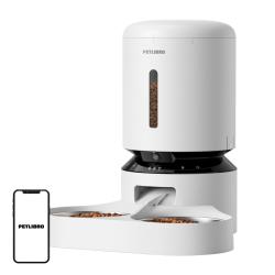 Petlibro Dávkovač krmiva Granary s dvojitou miskou, 5 l (bílý) Petlibro Dávkovač krmiva Granary s dvojitou miskou, 5 l (bílý)