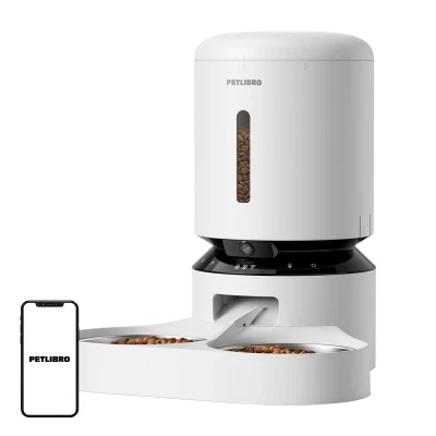 Petlibro Dávkovač krmiva Granary s dvojitou miskou, 5 l (bílý)