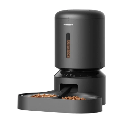 Petlibro Dávkovač krmiva Granary s dvojitou miskou, Wifi, 5 l (černý)