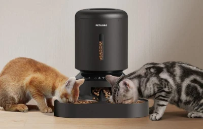 Petlibro Dávkovač krmiva Granary s dvojitou miskou, Wifi, 5 l (černý)