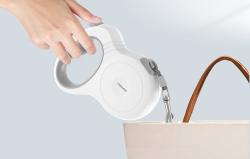 Petsuper Automatické zatahovací vodítko pro psy 5 m (bílé)