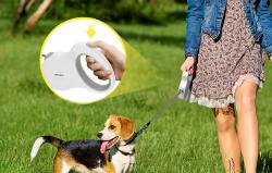 Petsuper Automatické zatahovací vodítko pro psy 5 m (bílé)