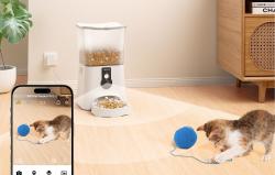 Petsuper Chytrý dávkovač krmiva s kamerou PF01-2 WiFi 5L (bílý)