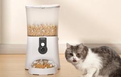 Petsuper Chytrý dávkovač krmiva s kamerou PF01-2 WiFi 5L (bílý)