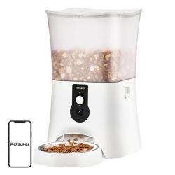 Petsuper Chytrý dávkovač krmiva s kamerou PF01-2 WiFi 5L (bílý) Petsuper Chytrý dávkovač krmiva s kamerou PF01-2 WiFi 5L (bílý)
