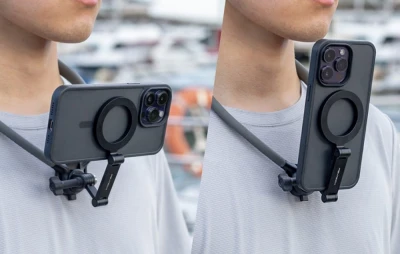 PGYTECH CapLock Max tmavě šedý magnetický držák smartphonu na krk