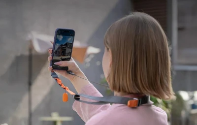 PGYTECH LinkGo Dual Mount šedý řemínek na telefon