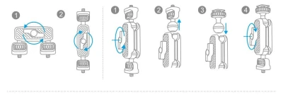 PGYTECH Magic Arm P-CG-009 šedé flexibilní rameno pro fotoaparáty a gimbaly