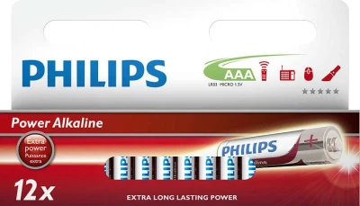 Philips baterie AAA Power Alkaline - 12ks Philips baterie AAA Power Alkaline - 12ks