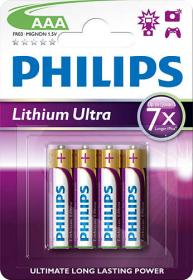 Philips baterie AAA Ultra lithium - 4ks Philips baterie AAA Ultra lithium - 4ks